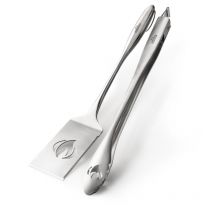 Napoleon - Kit 2 ustensiles pro - Spatule coupante/pince en inox