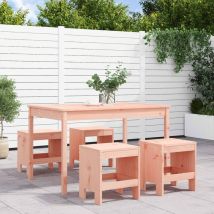 Ensemble à manger de jardin 5pcs bois massif Douglas Vidaxl