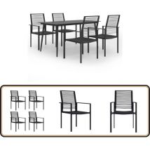 Ensemble à manger de jardin 5 pcs - Table De Jardin - Salon De Jardin - Mobilier De Jardin - Set De Jardin - Ensemble De Table Et Chaises