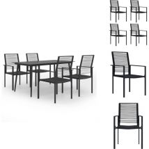 Ensemble à manger de jardin 5 pcs - Table De Jardin - Salon De Jardin - Mobilier De Jardin - Set De Jardin - Ensemble De Table Et Chaises