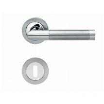 Karcher Design - Ensemble béquille sur rosace Clé l BE700A Inox poli satiné - BE700A-BB0-73
