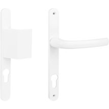 Béquille moderne aluminium blanc 92mm – SOFI – Matières, Finition métal, Caractéristique poignée de porte