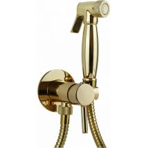 Sphera Docce E Accessori - Ensemble de bidet encastrable avec mitigeur d'eau chaude et froide de couleur or effe Pollini D09181203DO Or
