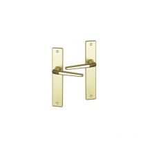 Sofoc - Poignée de porte intérieure en Aluminium F2 sur plaque BdC entraxe 195 mm, morzine