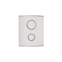 Clara - Ensemble commande pneumatique 3/6 litres blanc