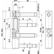 Ensemble complets fiches Exacta 495 menuiserie bois Ø14 mm boîte de 10 Otlav
