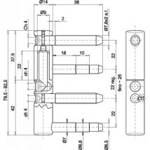 Ensemble complets fiches Exacta 495 menuiserie bois Ø16 mm boîte de 2 Otlav