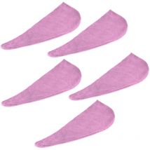 Rapanda - Ensemble d'accessoires de salle de bain,Ensemble d'accessoires de salle de bain,Chapeau de séchage de cheveux en microfibre, 5 pièces,