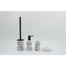 Bagnoclic - Ensemble d'accessoires de salle de bains avec décorations