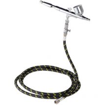 Ensemble d'aerographe de pulverisation d'artiste , calibre 0,2 mm 0,3 mm 0,5 mm, trois types, capacite7cc T130T + tube