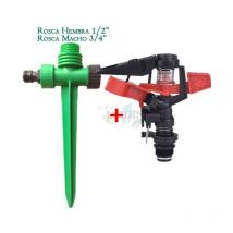 Arroseur agricole sectoriel 1/2'', portée 8-13m + Prise de Terre pour arroseurs