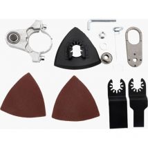 Ensemble de 12 pièces Lame de scie oscillante hybride pour accessoires d'outils électriques, Outil Multifonction Oscillant