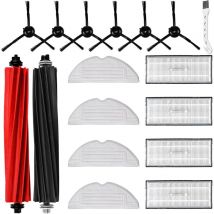 Bluedeer - Kit Pièces d'rechange Compatible pour Roborock S8 S8 Plus S8 Pro Ultra Aspirateur,2 brosses principales, 4 chiffons, 4 filtres, 6 brosses