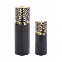 Peragashop - Ensemble de 2 bougies Whitley Cil Noir - 1x