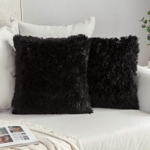 Ensemble De 2 Housses De Coussin Coussins De Canapé En Fourrure Artificielle Coussins Décoratifs Décoratifs Coussins Câlins Coussins En Peluche