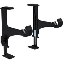 Ensemble de 2 Supports de Tringle à Rideaux Sans Perçage - Fixation sur Coffre de Volet Roulant Hauteur 14 à 24cm - pour Tringle à Rideaux ø20-28mm