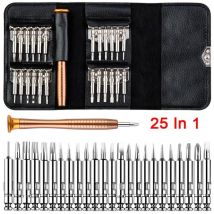 Feiyue - Ensemble de 25 mini-tournevis hexagonaux Torx Star de précision, kit d'outils de réparation