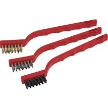 Brosse Métallique Laiton, Acier, Nylon 3 Pièces Meister Werkzeuge 800082 1 Set