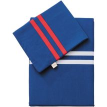 El Ganso - Parure 3 pièces Bleu Marine (Housse de couette simple 155x200+30cm + Drap-housse 90x200+30cm + Housse de coussin 45x115cm) 100% Coton 180