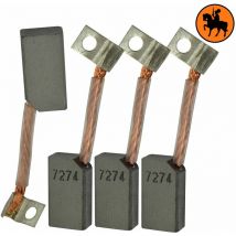 Ensemble de 4 balais de charbon Wagner 013531 8x12,5x22mm