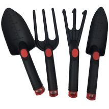 Fei Yu - Ensemble de 4 mini outils de rempotage avec manche en bois, pelle, râteau, pelle multifonctionnelle pour bonsaï domestique