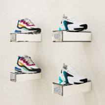 Shyfoy - Ensemble de 4 supports suspendus en miroir et strass, design luxueux et artistique