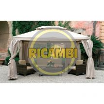 Ensemble de 4 toiles latérales pour gazebo sahara mt.4x4 - Salon