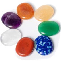 Ensemble de 7 mini pierres de soulagement chakra