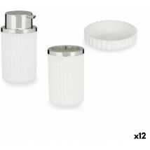 Set ofbathroom whiteplastic (12 pièces)