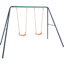 Ensemble de balançoire 2 places Acier vidaXL