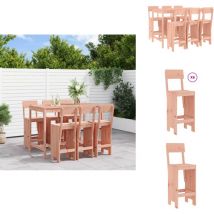 Ensemble de bar de jardin 7 pcs bois massif douglas - Meubles De Jardin - Salon De Jardin - Set De Bar Extérieur - Mobilier De Patio - Table De Bar