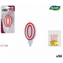 Set of candles Algon red (36 pièces)