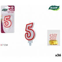 Set of candles algon red (36 pièces)