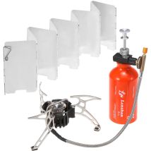 Ensemble De Bouteilles D'Huile De Poêle + Déflecteur De Vent, Cuisinière, Bouteille De Carburant Et Pare-brise