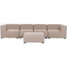 Ensemble de Canapé Extérieur Moderne Angle Gauche Sectionnels Beige Arezzo