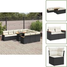 Ensemble de canapés de jardin 11 pcs et coussins rotin acacia - Ensemble De Canapés De Jardin - Ensembles De Canapés De Jardin - Ensemble De Canapés