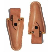 Ceinture porte-outils – Ensemble de ciseaux à branches en cuir PU – 2 pièces sécateur et étui épais – Matériaux : cuir PU, Taille : 20 x 7 cm
