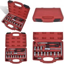 Vidaxl - Ensemble de couteau de siège d'injecteur diesel 17 pcs - Outil Mécanique - Outillage Automobile - Jeu De Couteaux D'injecteur - Entretien