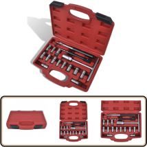 Vidaxl - Ensemble de couteau de siège d'injecteur diesel 17 pcs - Outil Mécanique - Outillage Automobile - Jeu De Couteaux D'injecteur - Entretien