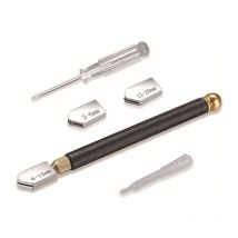 Ensemble de couteaux en verre Multi - fonction carrelage de marbre rouleau tête de couteau noir diamant paddle