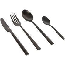 Set De 16 Couverts Style Industriel Bo-camp Coloris - Noir