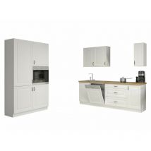 Ensemble de cuisine modulaire Retro White 149 , 0x0cm, mdf, Stratifié
