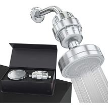 Ensemble de douche avec filtre, rehausseur de douche amovible, purificateur de bain, filtre à eau, coffret cadeau