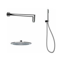 Ensemble de douche avec pommeau de douche Ø25 de couleur chromèe Ercos Round BNKISC0014 Chromé