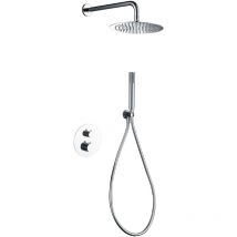 Imex - Ensemble de douche encastré avec thermostatique Modèle génova Couleur Gris Finition en Chrome [ ]