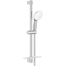 barre de douche - grohe tempesta 110 - 2 jets - avec tablette - chromé - grohe 26638003