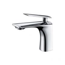 Imex Products - Robinet de lavabo monocommande - Robinet de salle de bain chromé à bec court