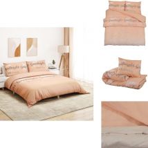 Ensemble de housse de couette rose 200x200 cm Coton - Housses De Couette - Linge De Lit - Literie - Coton - Housse De Couette Rose