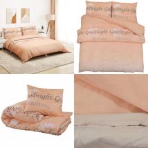 Ensemble de housse de couette rose 220x240 cm Coton - Housses De Couette - Linge De Lit - Literie - Coton - Housse De Couette Rose - Home & Living