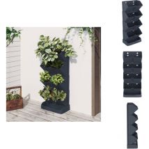 Ensemble de jardinières verticales 4 pcs Anthracite pp - Jardinière Suspendue - Jardinière Verticale - Ensemble De Jardinières - Décoration Murale